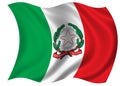 Italy Flag / Blazon Royalty Free Stock Photo