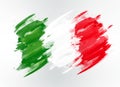 Italy flag drawn