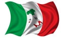 Italy Flag / Map Inside Royalty Free Stock Photo