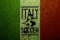 Italy flag soccer grass texture