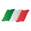 Italy Flag Vector Design illustration Image