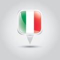 Italy flag. Vector illustration decorative design