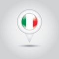 Italy flag. Vector illustration decorative design