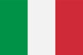 Italy flag, vector illustration. Royalty Free Stock Photo