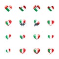 Italy flag, vector illustration on a white background. Royalty Free Stock Photo