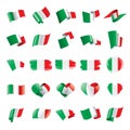 Italy flag, vector illustration Royalty Free Stock Photo