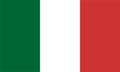 Italy Flag vector isolated on transparent background. It is also known as the Bandiera d`Italia or Tricolor