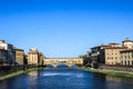 Italy Florence Arno river Ponte Vecchio Royalty Free Stock Photo