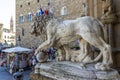 Florence 24 june 2015 lion statue