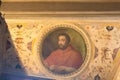 Portrait of cardinal Ippolito de Medici in the Room of Leo X at medieval Palazzo Vecchio, Florence, Italy