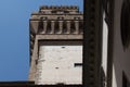 Inner yard and Arnolfo Tower of Palazzo Vecchio, Florence, Tuscany, Italy Royalty Free Stock Photo