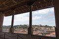 The view from Terrace of Saturn at Palazzo Vecchio, Florence, Italy. Royalty Free Stock Photo