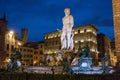 Italy,Florence, Neptune fountain. Royalty Free Stock Photo