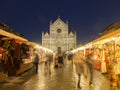 Italy, Florence, Santa Croce square.