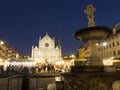 Italy, Florence, Santa Croce square.