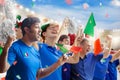 Italy football team supporter on stadium