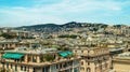 Italy Genoa view of the city from above Royalty Free Stock Photo