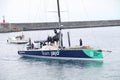 ITALY,GENOVA: Team Jajo\'s boat enters the Ocean Live Park dock-Ocean Race. June 27.2023.