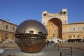 Italy. Globe sculpture on the territory of the Vatican