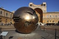 Italy. Globe sculpture on the territory of the Vatican