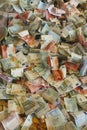 Italy heap of banknotes bills