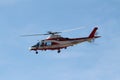 Italy - 02 06 2019: Helicopter fire brigade Italy