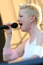 Garbage, Shirley Manson, during the concert