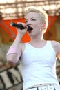 Garbage, Shirley Manson, during the concert