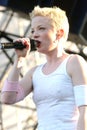 Garbage, Shirley Manson, during the concert