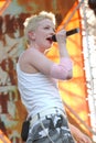 Garbage, Shirley Manson, during the concert