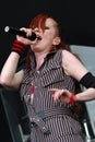 Garbage, Shirley Manson, during the concert