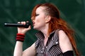 Garbage, Shirley Manson, during the concert