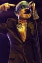 REM, Michael Stipe, during the concert Royalty Free Stock Photo