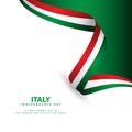 Italy Independence Day Vector Template Design Illustration