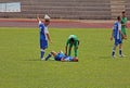 Italy injured player Royalty Free Stock Photo