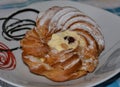 Italy : Italian pastry traditional for Saint Joseph\'s Day,Zeppola di San Giuseppe.