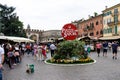 ITALY, ITALY - Dec 02, 2016: Le piazze de sapori market in italy Royalty Free Stock Photo