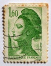 ITALY - June 9,2023 : Old french postage stamps. Royalty Free Stock Photo