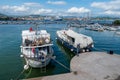 Italy, La Spezia, Boats in the industrial port and marina