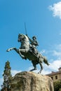 Italy, La Spezia, Monument of Giuseppe Garibaldi on the port promenade.