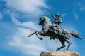 Italy, La Spezia, Monument of Giuseppe Garibaldi on the port promenade.