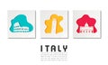 Italy Landmark Global Travel And Journey paper background. Vector Design Template.used for your advertisement, book, banner,