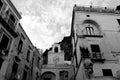 Italy Landscape - Black and White Atrani Village Royalty Free Stock Photo