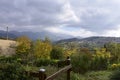 Italy, landscape, sky, limit, panorama, clouds, Royalty Free Stock Photo