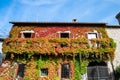 Italy, Lazio, Bolsena, facade of a building