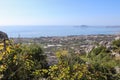 Italy, Lazio - The inhabited area of Formia and, in the background, the promontory of Gaeta seen from Monte Campese