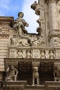 Italy Lecce Santa Croce Church facade Royalty Free Stock Photo
