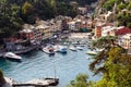 Italy. Liguria. Aerial view of Portofino
