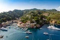 Italy. Liguria. Aerial view of Portofino