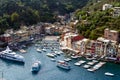 Italy. Liguria. Aerial view of Portofino